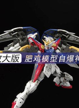 肥鸡模型 1/100 飞翼rg原型机放大拼装机甲吊企鸡