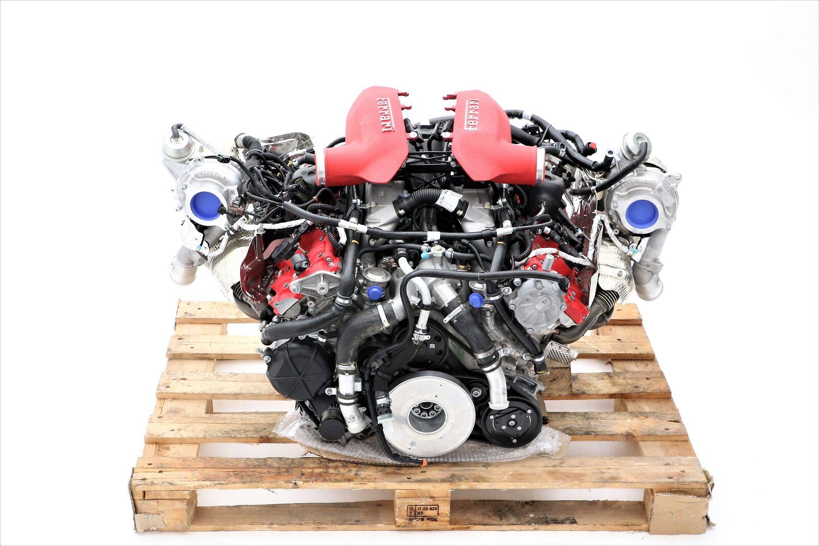 适用法拉利 F8 Spider F154CG 3.9T V8发动机缸盖曲轴中缸总成_虎窝淘