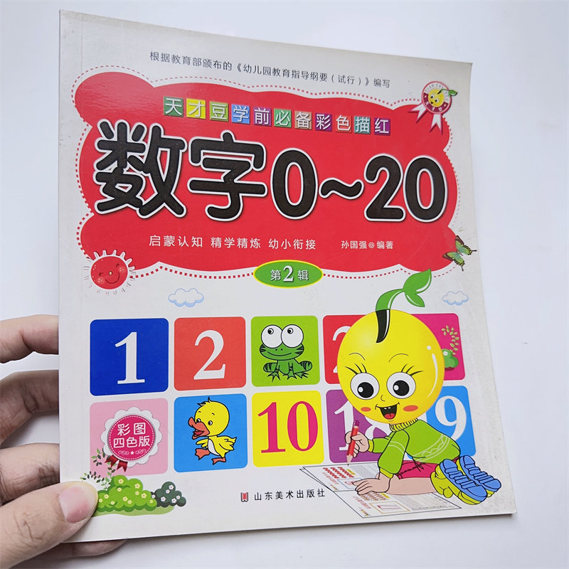 全套学前班幼小衔接一日一练大班儿童1-10到20数字描红字帖每日练字本