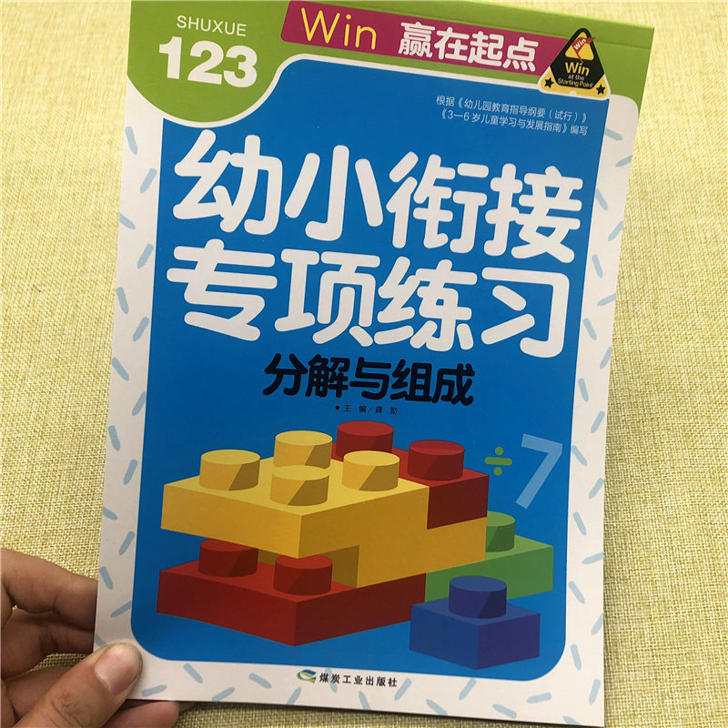 正版数的分解与组成 幼小衔接专项练习大班升一年级儿童十20 5 10以内加减法 幼儿园宝宝学算术算数 3-6岁小孩子学前口算题卡训练