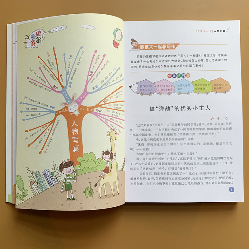 正版思维导图小学满分作文和分类作文2本学生作文书三四五六年级上下册优秀范文作文大全3-4-5-6年级获奖素材辅导起步同步作文写作