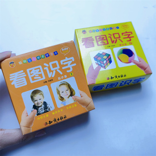 幼儿识字卡片全套2盒幼儿园基础启蒙早教宝宝看图识字卡学龄前儿童认字卡小孩汉子汉字宝宝书识字大王学字学前神器教材