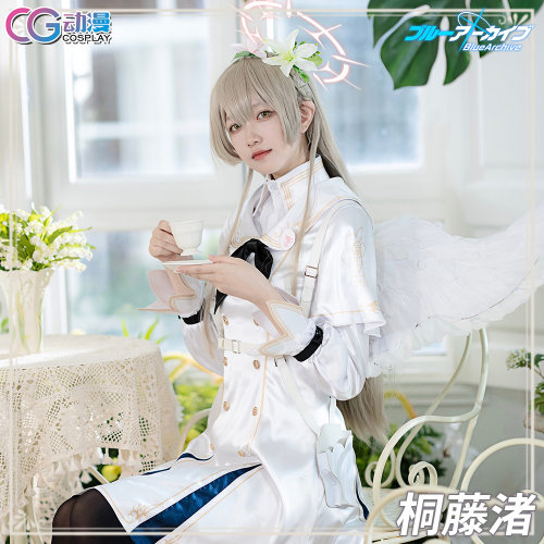 CG动漫游戏 蔚蓝 碧蓝档案 桐藤渚 cos服装女裙装lolita