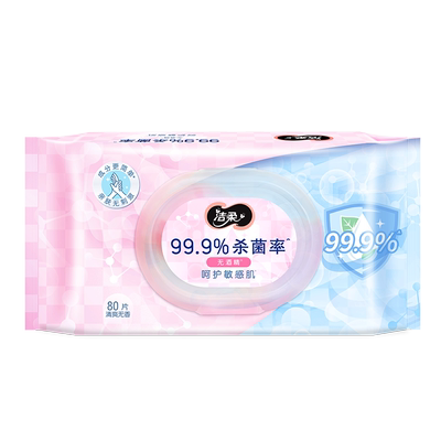 洁柔卫生湿巾除菌湿纸巾80片