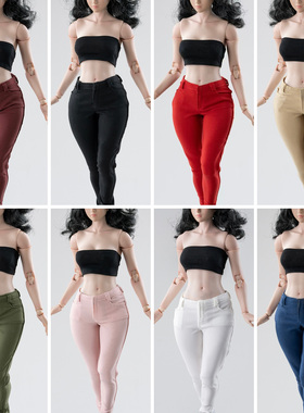 CTC-008女兵人1/6铅笔裤12寸弹力长裤tbl可配粗腿素体AT202 AT203