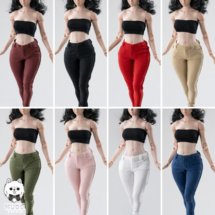 CTC-008女兵人1/6铅笔裤12寸弹力长裤tbl可配粗腿素体AT202 AT203