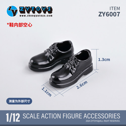 ZYTOYS ZY6007 1/12比例 学生妹皮鞋