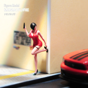 现货1/87/64/43 艾达王手提高跟鞋微缩场景微拍摄影模型搭配手办