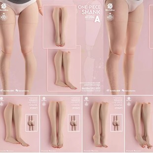 现货 worldbox AT204 1/6 女素体兵人配件 肥腿一体脚单独配件包