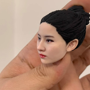 现货1/6 1/12小龙女兵人头雕 超写实美女古代可动人偶模型