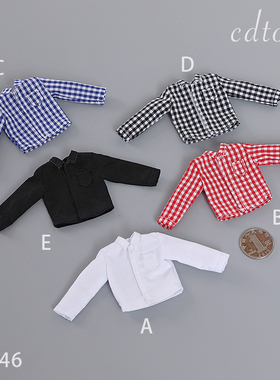 现货cdtoys cd046 1/12男兵人背心衬衫牛仔裤 适合1：12包胶素体