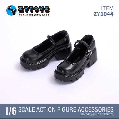 现货 ZYTOYS  ZY1044女款1/6 学院风 一字带学生鞋