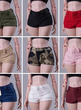 CTC-005女兵人1/6短裤12寸弹力热裤tbl可配粗腿素体AT202 AT203