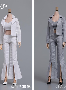 现货 cdtoys 1/6 职业小西装套装 cd033 适合12寸女包胶素体