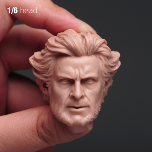 1/6 Eleven 金刚狼狼叔罗根 白模头雕 兵人配件练妆头绘画