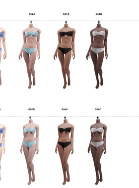 TBLeague PH1/6 S01 S02 S04 S06 S07 S09钢骨女素体白肤色  现货