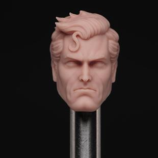 1/12 麦克法兰 超人 蚂蚁 mafex 头雕白膜 麦克法兰 兵人配件模型