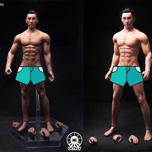 现货 OCTPLY OM001  写实肌肉体型 全包胶男素体1/6 兵人模型
