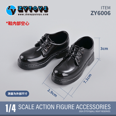 ZYTOYS ZY6006 1/4比例 学生妹皮鞋 BJD娃娃鞋