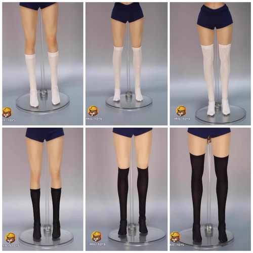 现货   HAILI TOYS小腿袜过膝袜女兵人丝袜大腿袜1/6可动人偶散件
