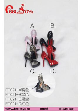 现货 Feeltoys FT021 1/6 潮流性感鱼嘴高跟鞋 手办女兵人配件