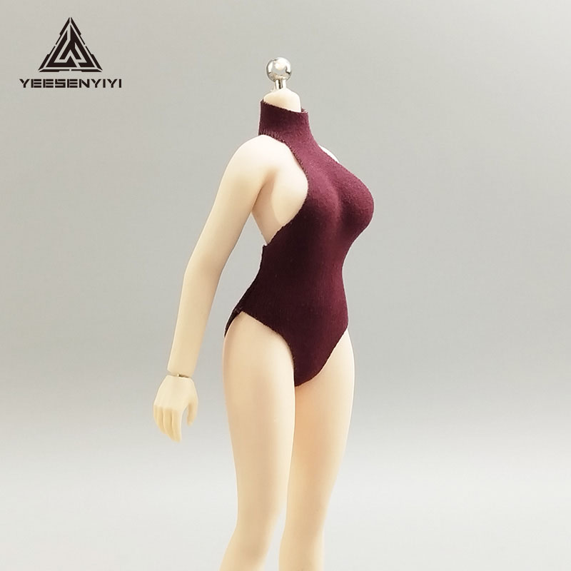 1/12高领连体泳衣不染色 BJD兵人泳装SHF机娘手办 兵人衣服娃衣