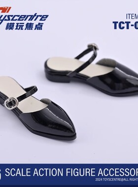 现货 Toyscentre模玩焦点 1/6 TCT-051 女兵人尖头皮凉拖鞋子散件