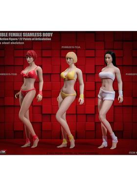 现货TBLeague PHMB2018-T01 T02 T03 1/12包胶素体可动兵人绘画