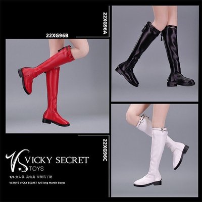 1/6真羊皮空心靴长筒马丁靴