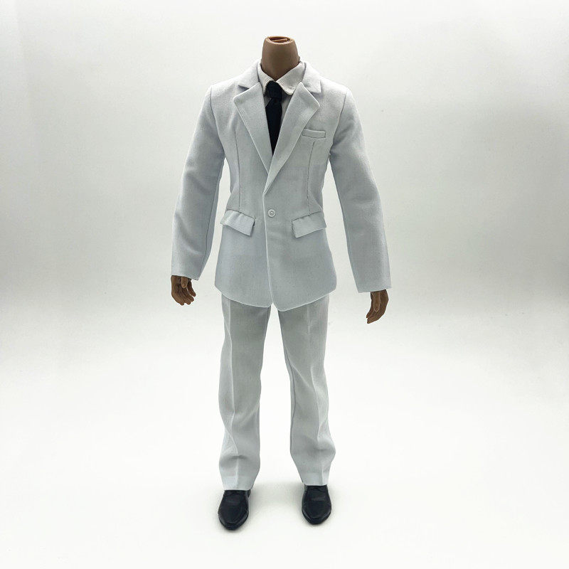 现货 1/6 男兵人服装 男款西服套装 可配12寸可动人偶模型