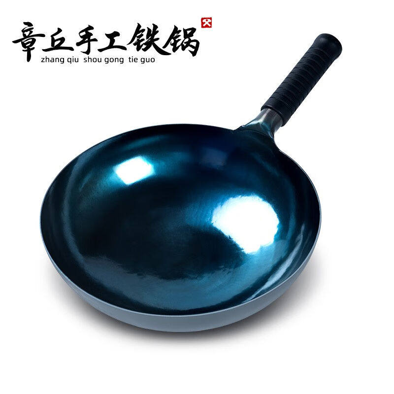 名锤八万多锤章丘手工铁锅柏见春作品纯手工锻打老式家用无涂层不怎么看?