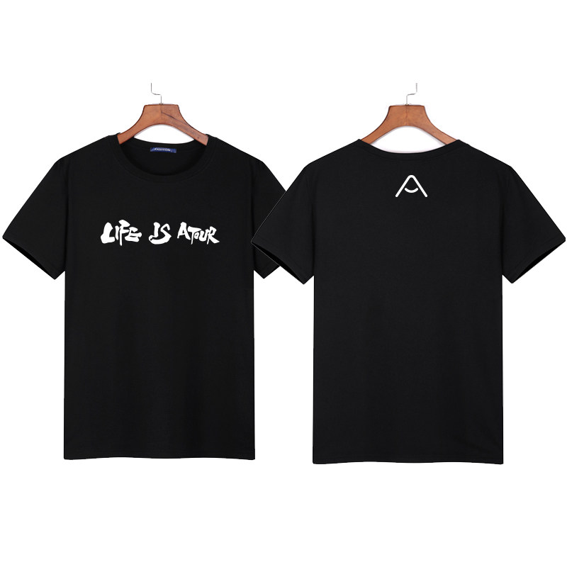 定制亚朵酒店工作服短袖男女半袖员工超市服装服务员T恤印字logo