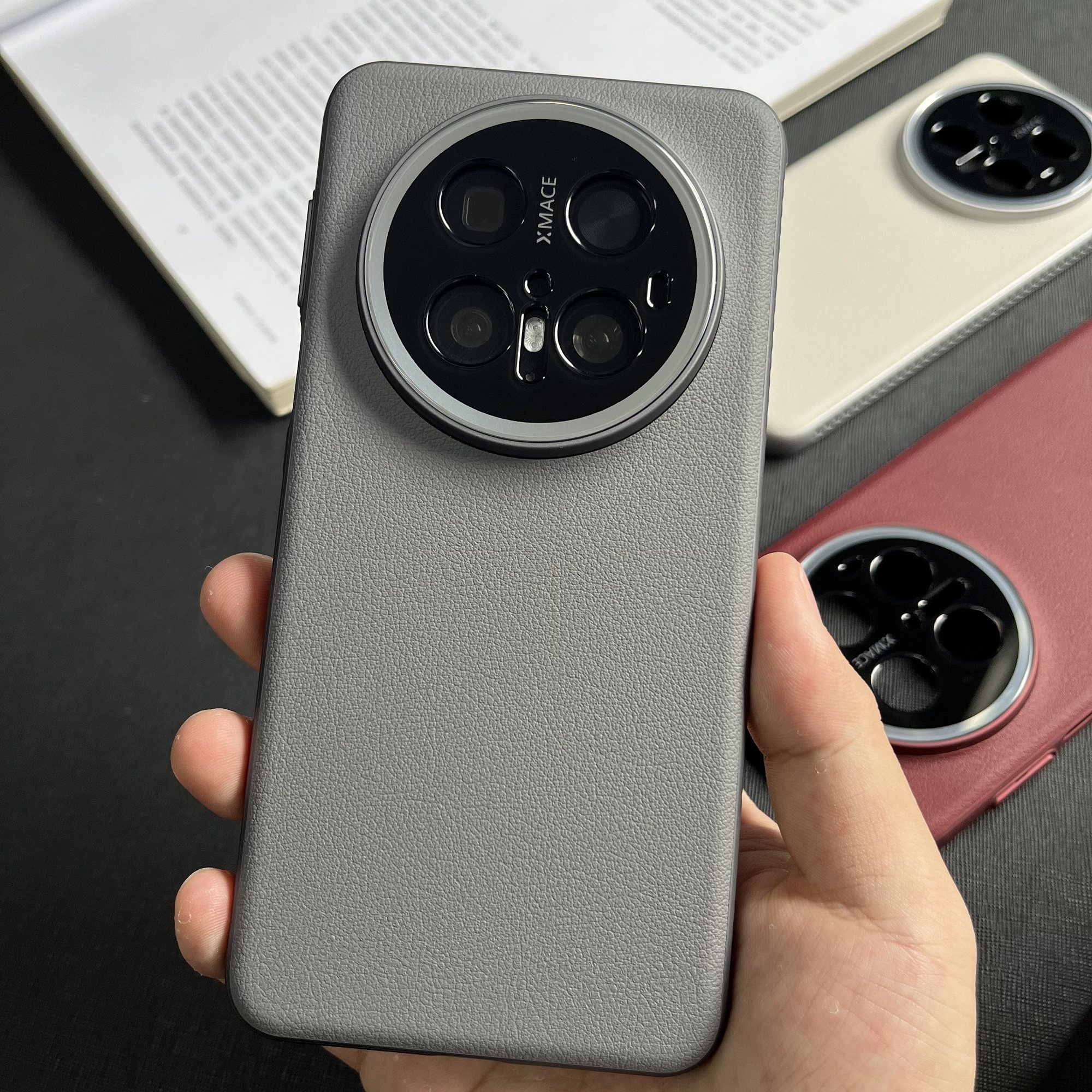 华为Mate70pro+手机壳牛皮官网素皮纹磁吸散热磨砂适用mate70全包金属精孔镜头潮流个性防滑70P轻薄防摔硬壳