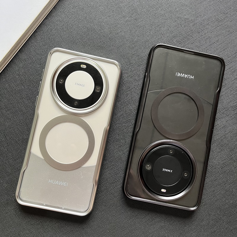 华为Mate60Pro+手机壳官网钛金属色磁吸适用mate60全包小蛮腰护甲60P高清防汗超薄散热商务裸机防摔保护壳套