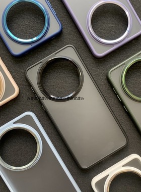 华为Mate60Pro手机壳金盾磨砂60Pro+全包肤感适用mate50pro金属镜头半透明40pro超薄个性30ep裸机防摔保护壳