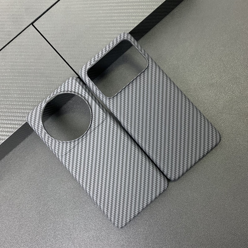 适用小米11Ultra手机壳碳纤维火山口12sUltra大孔11P半包凯夫拉防摔保护壳