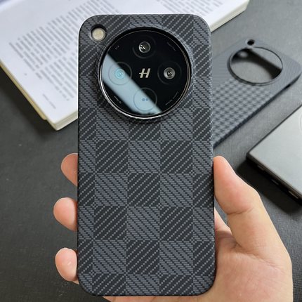 oppofindx8Ultra手机壳超薄棋盘格浮雕颗粒适用findx8s+半包散热600D火山口千鸟纤维细纹简约个性x8Pro防摔壳