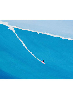 jean julien挂画北欧风海浪大海风景冲浪装饰画自粘贴画画芯海报
