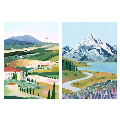 美国Ambers Textiles环球旅行风景小众装饰画打印画芯贴画海报