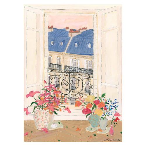 北欧小清新绿植窗外风景高级感挂画ins客厅装饰打印画芯贴画海报