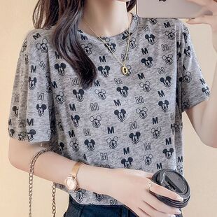 2025新款 大碼 夏裝 胖妹妹短袖 女裝 t恤胖mm遮肚藏肉顯瘦純棉上衣潮