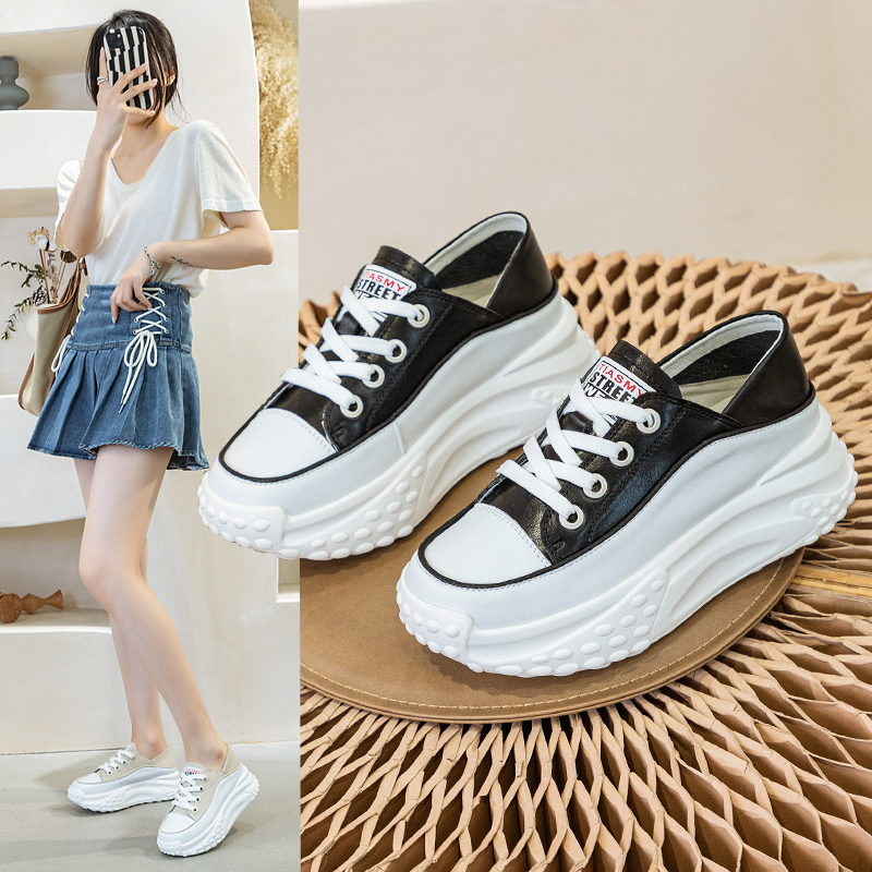 休闲增高厚底小白鞋小码松糕鞋