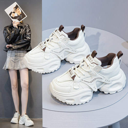 真皮厚底老爹鞋炸街运动休闲鞋