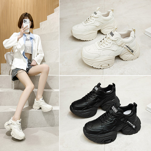 松糕厚底老爹鞋增高休闲阿甘鞋