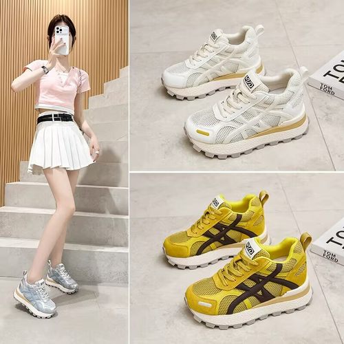 时尚超火透网阿甘老爹鞋8cm爆款