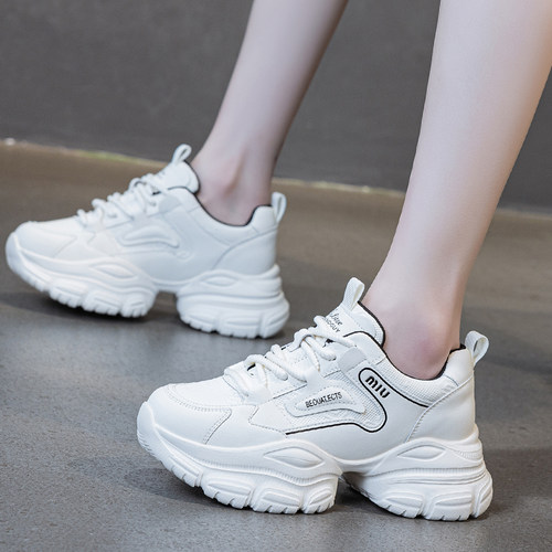 松糕厚底老爹鞋增高运动休闲小白