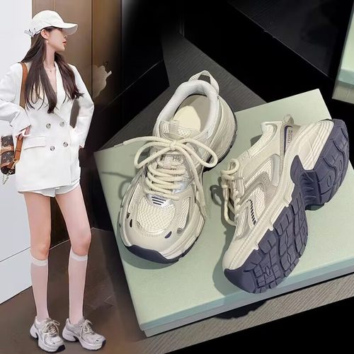增高时尚厚底老爹鞋网面休闲运动