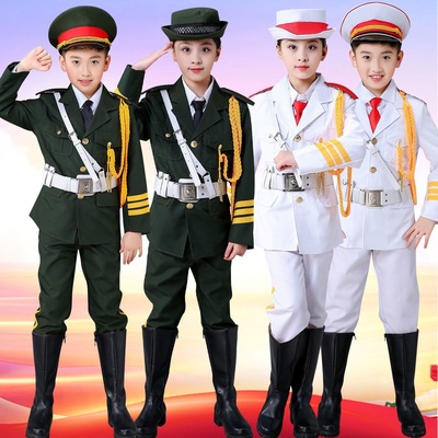 儿童升旗手服装幼儿园仪仗队升旗仪式国旗班中小学生护卫队礼服