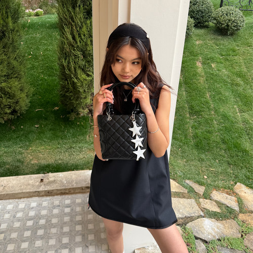 2801“一见钟情菜篮子” 太可爱了吧？ 菱格纹手提百搭斜挎包包