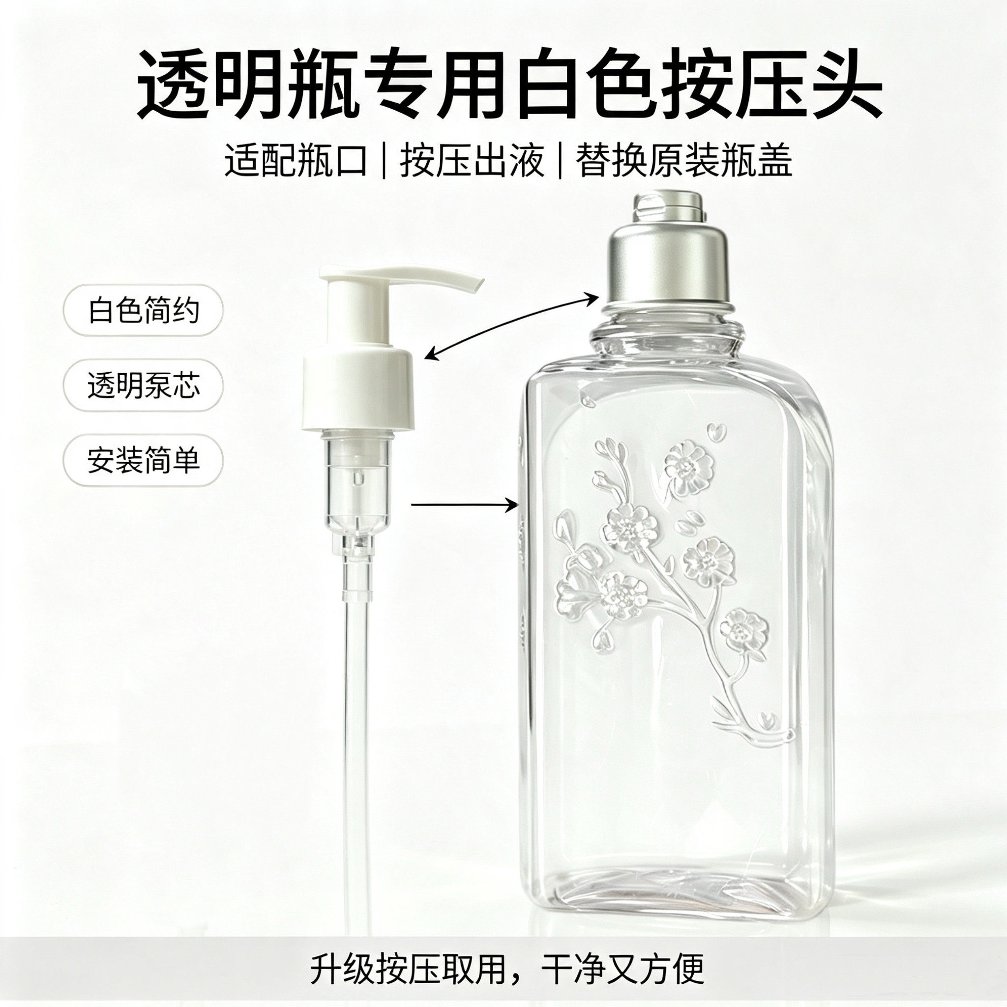 空瓶子可装欧舒丹沐浴露身体乳分装瓶子翻盖方瓶pet洗手液瓶250ml